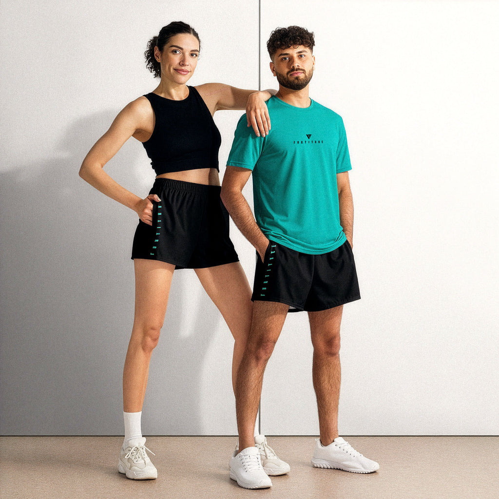 Core Black Training Shorts – Unisex