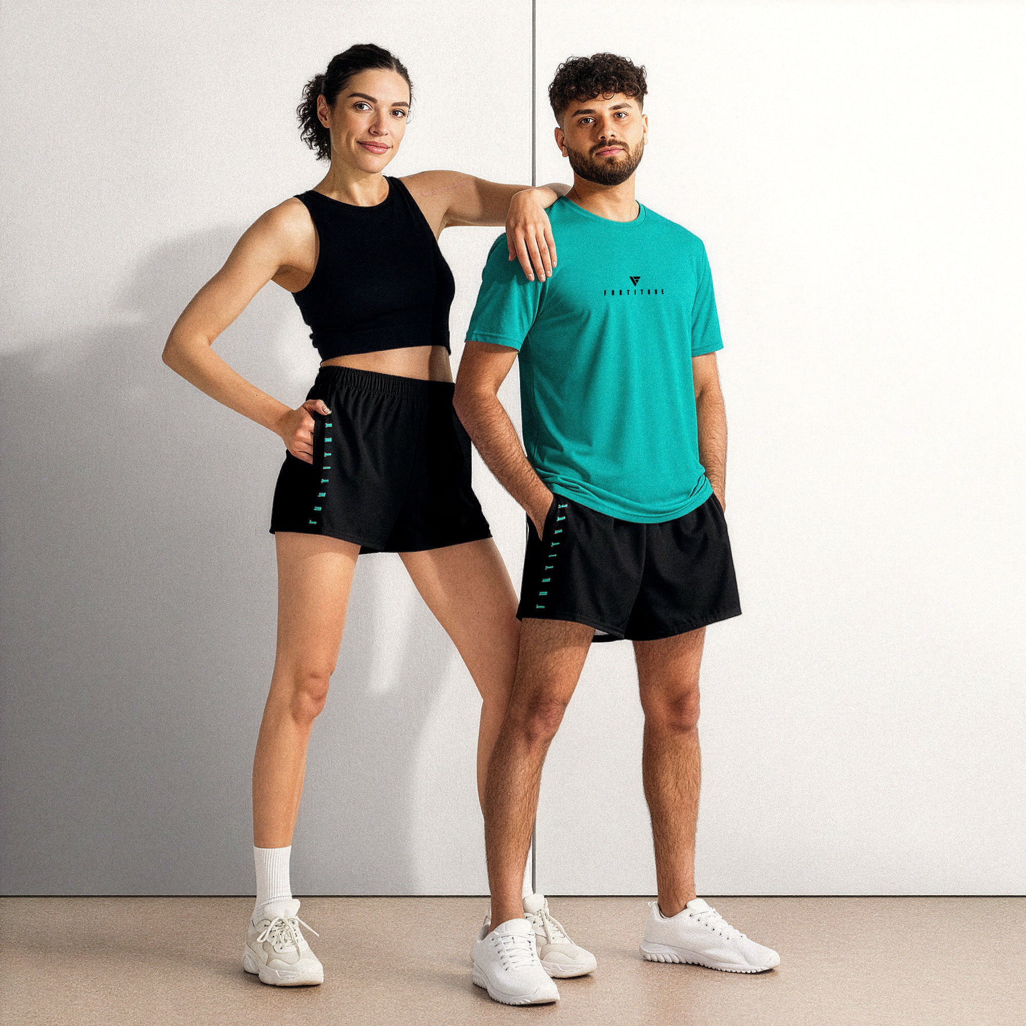 Core Black Training Shorts – Unisex