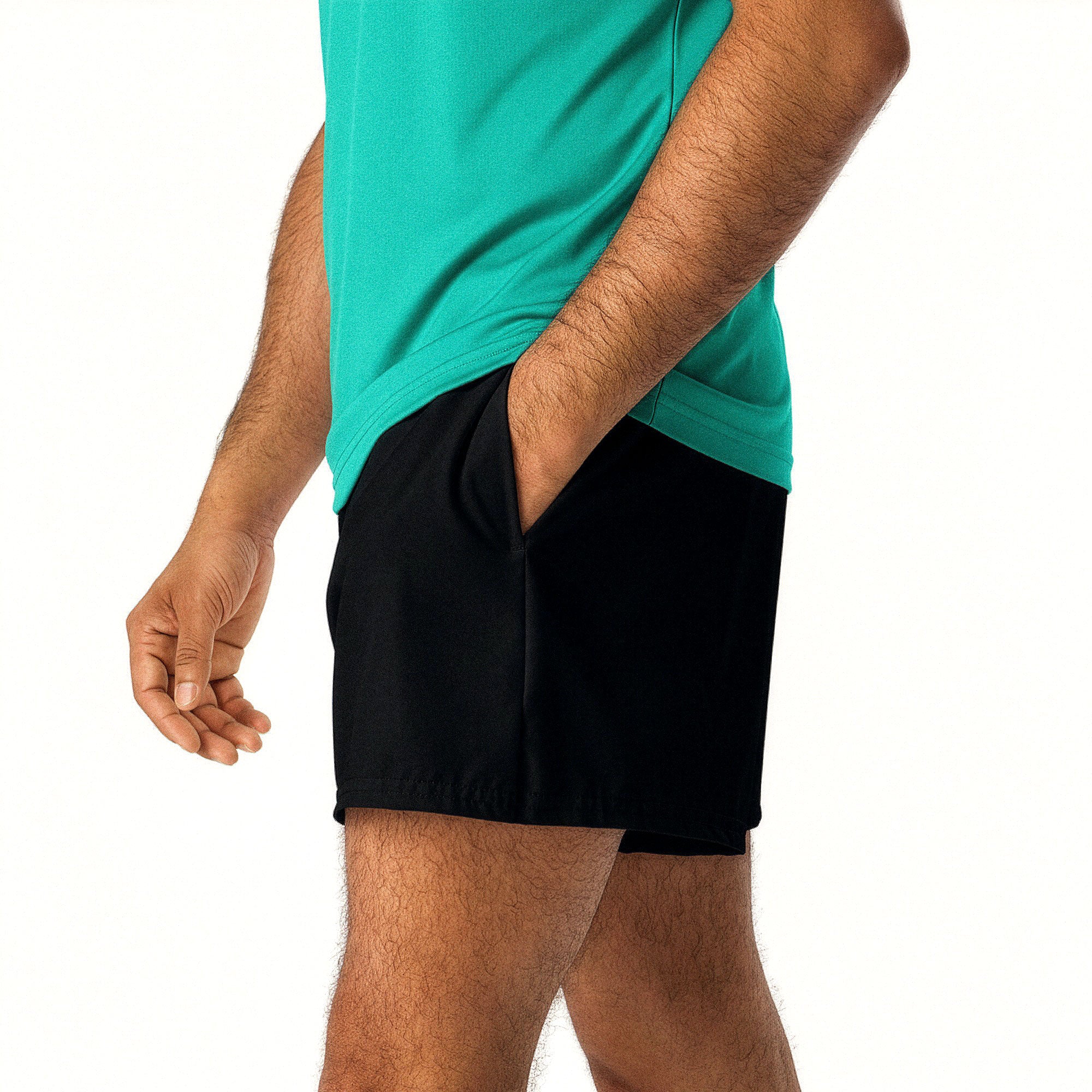 Core Black Training Shorts – Unisex