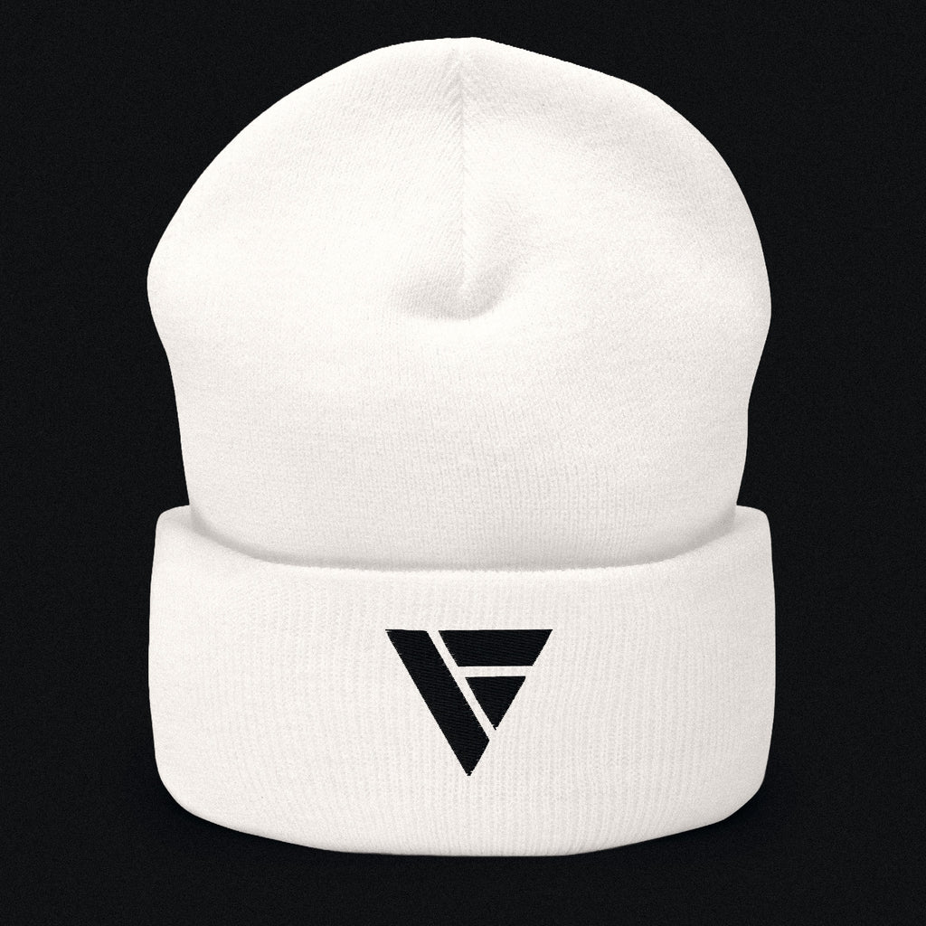 Cuffed Beanie – White