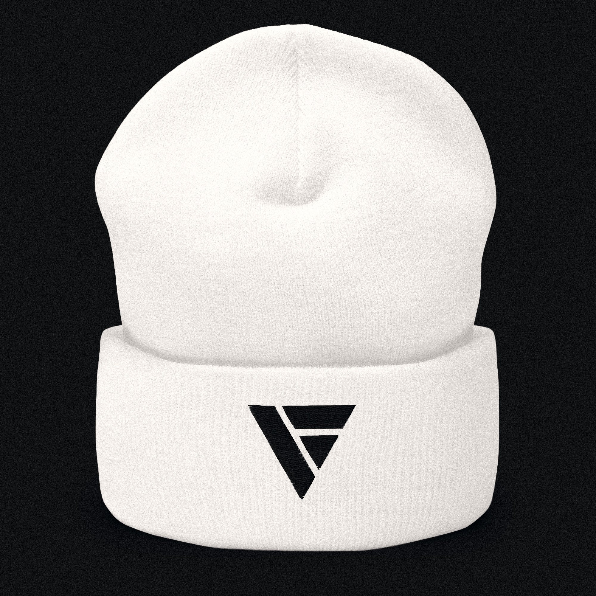 Cuffed Beanie – White