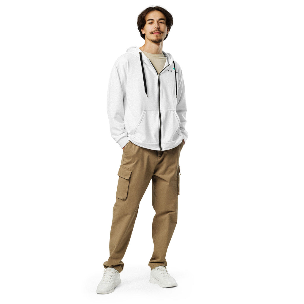 Zip Hoodie - White
