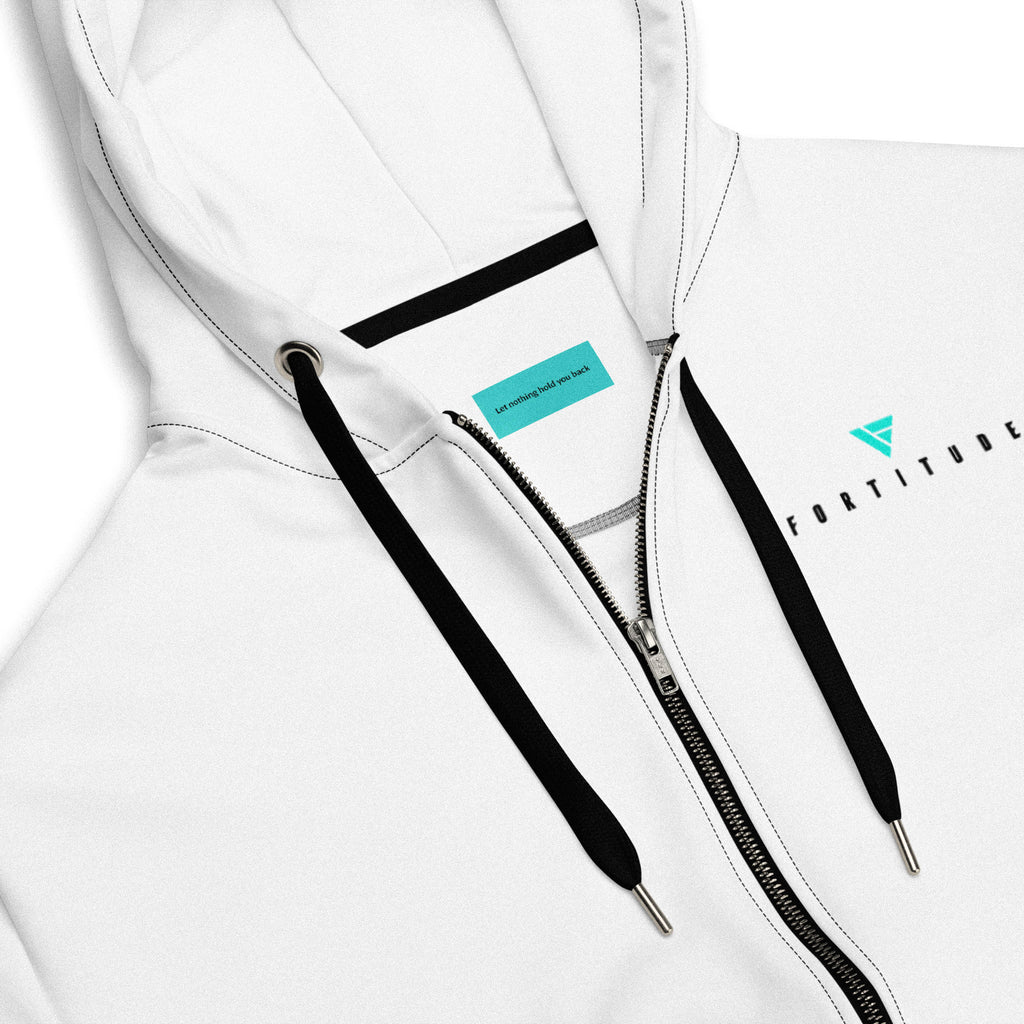 Zip Hoodie - White