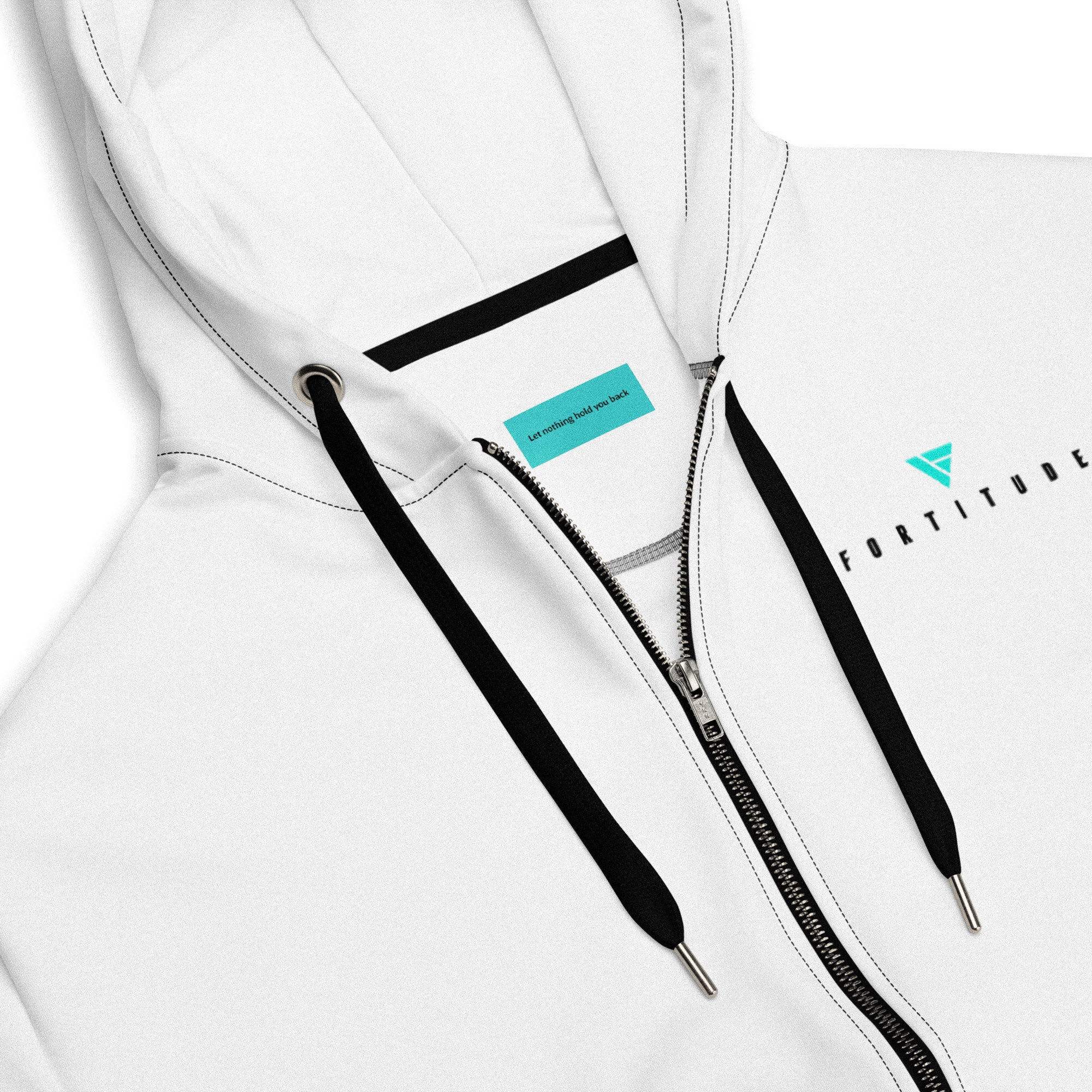 Zip Hoodie - White