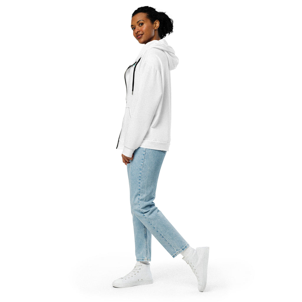 Zip Hoodie - White