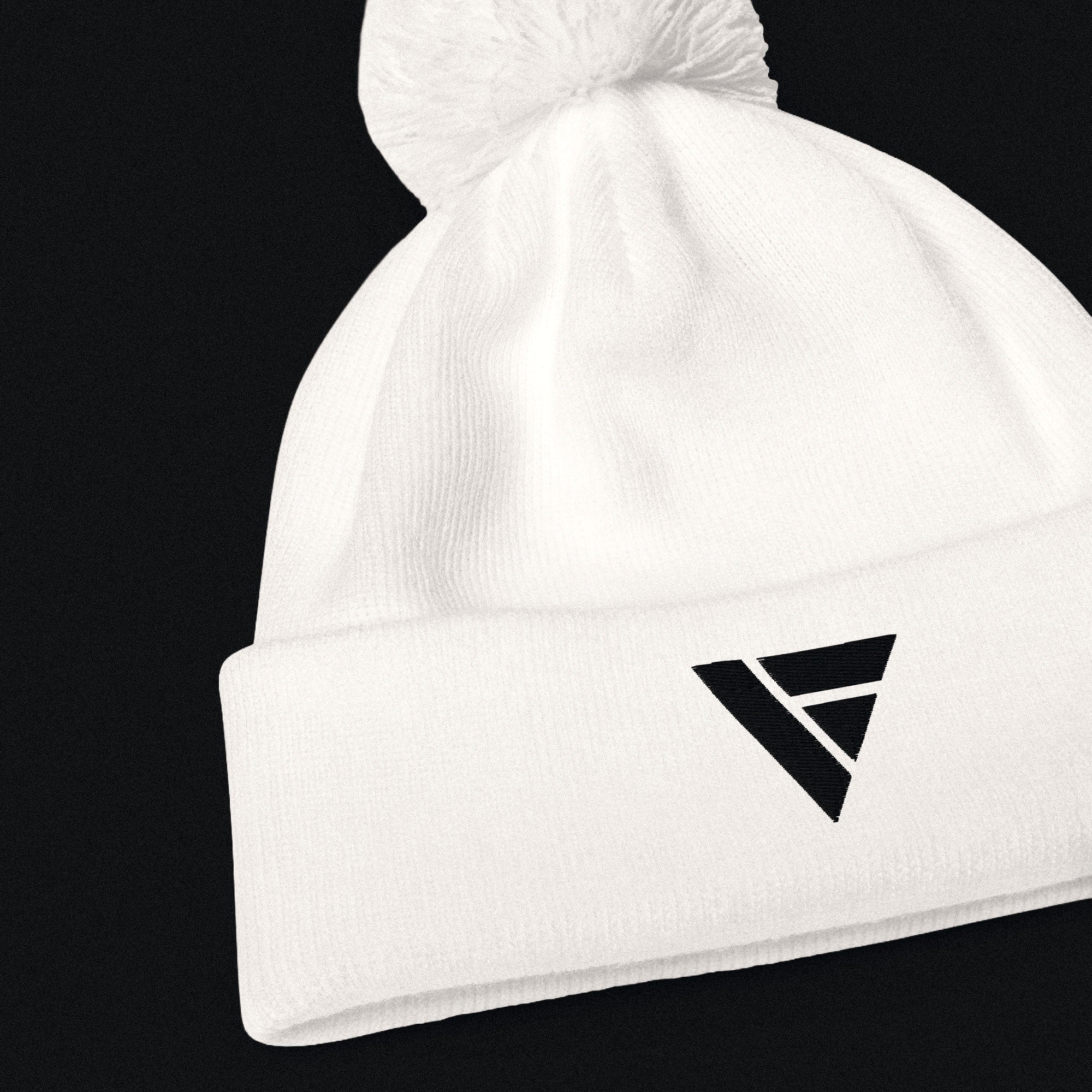 Beanie Pom Pom – White