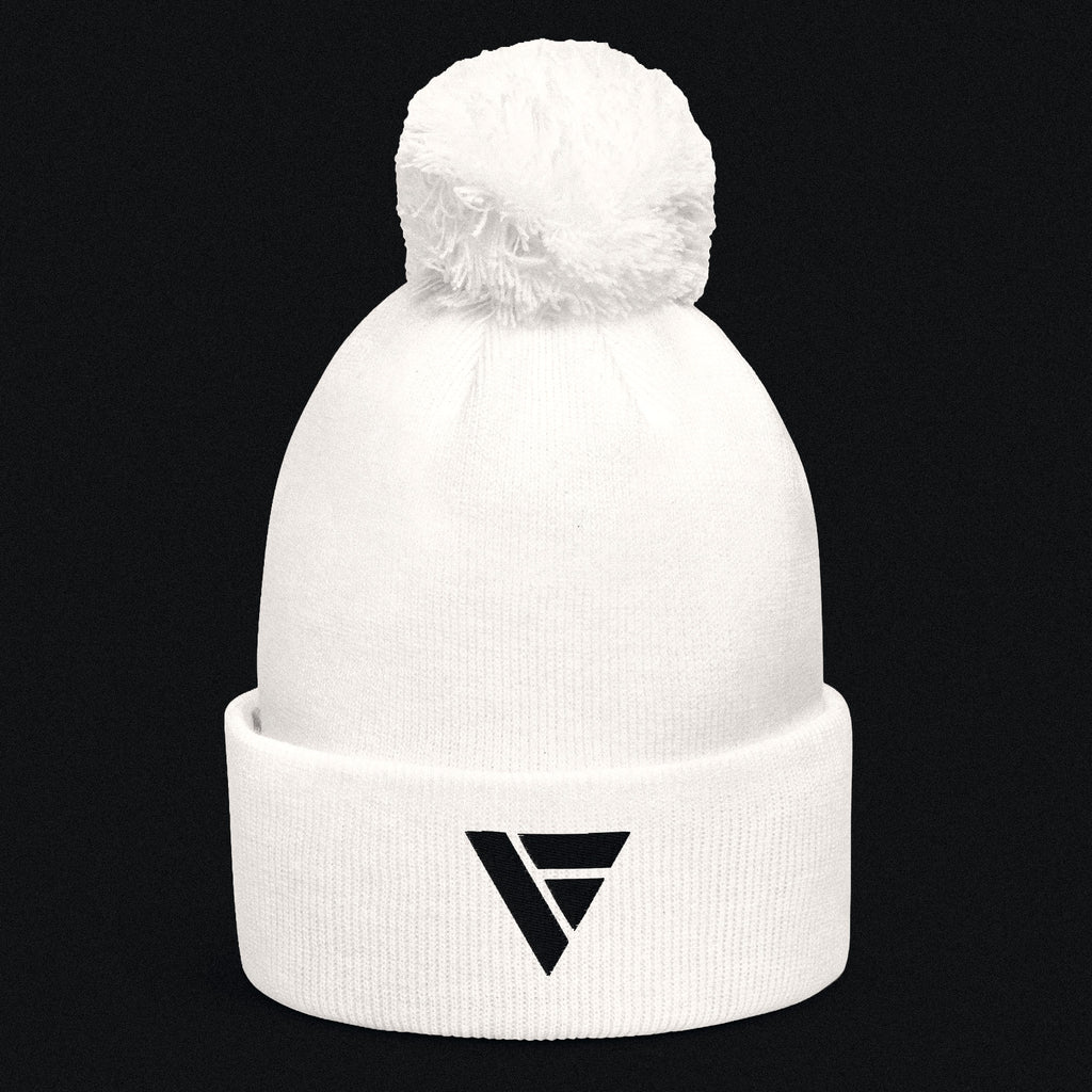 Beanie Pom Pom – White