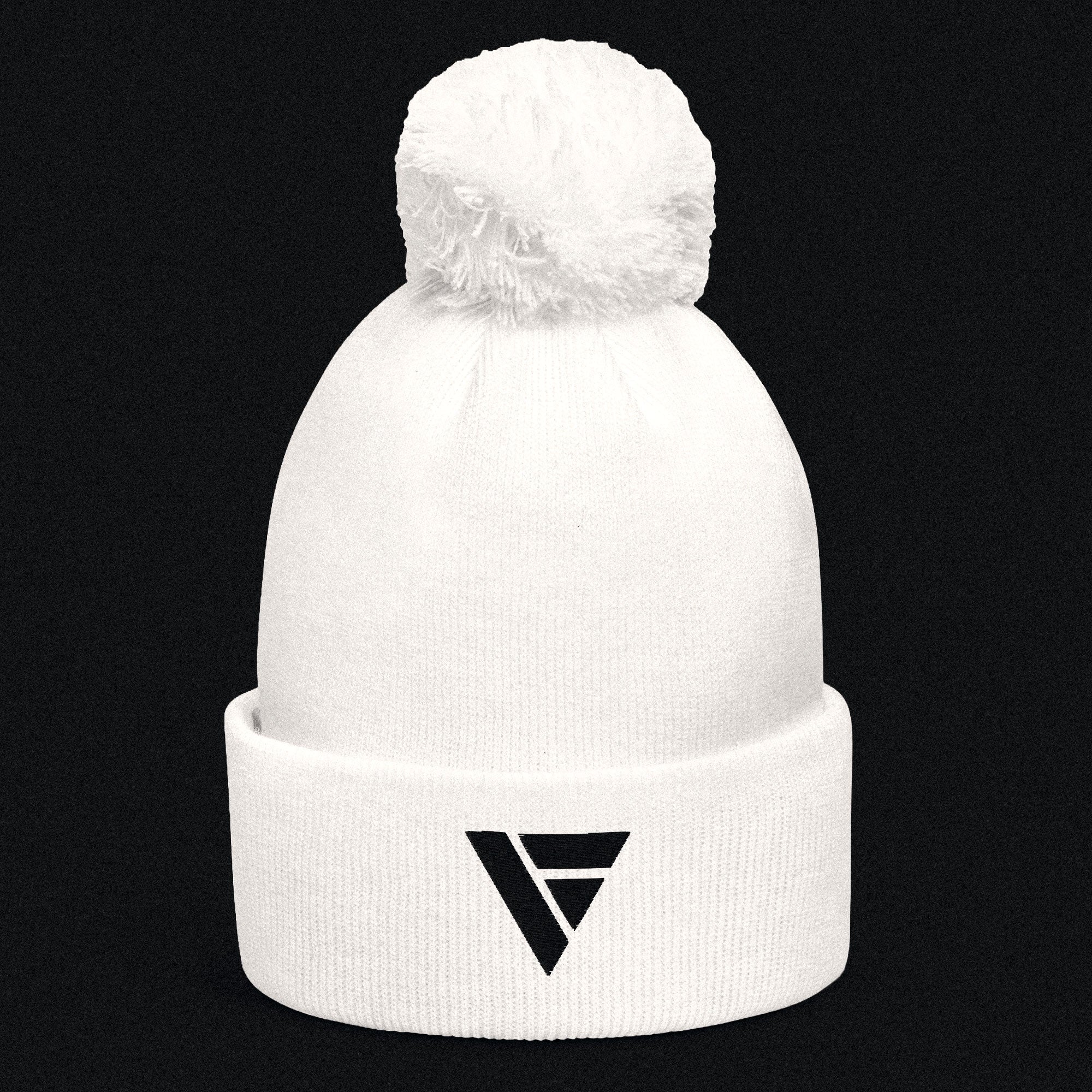 Beanie Pom Pom – White