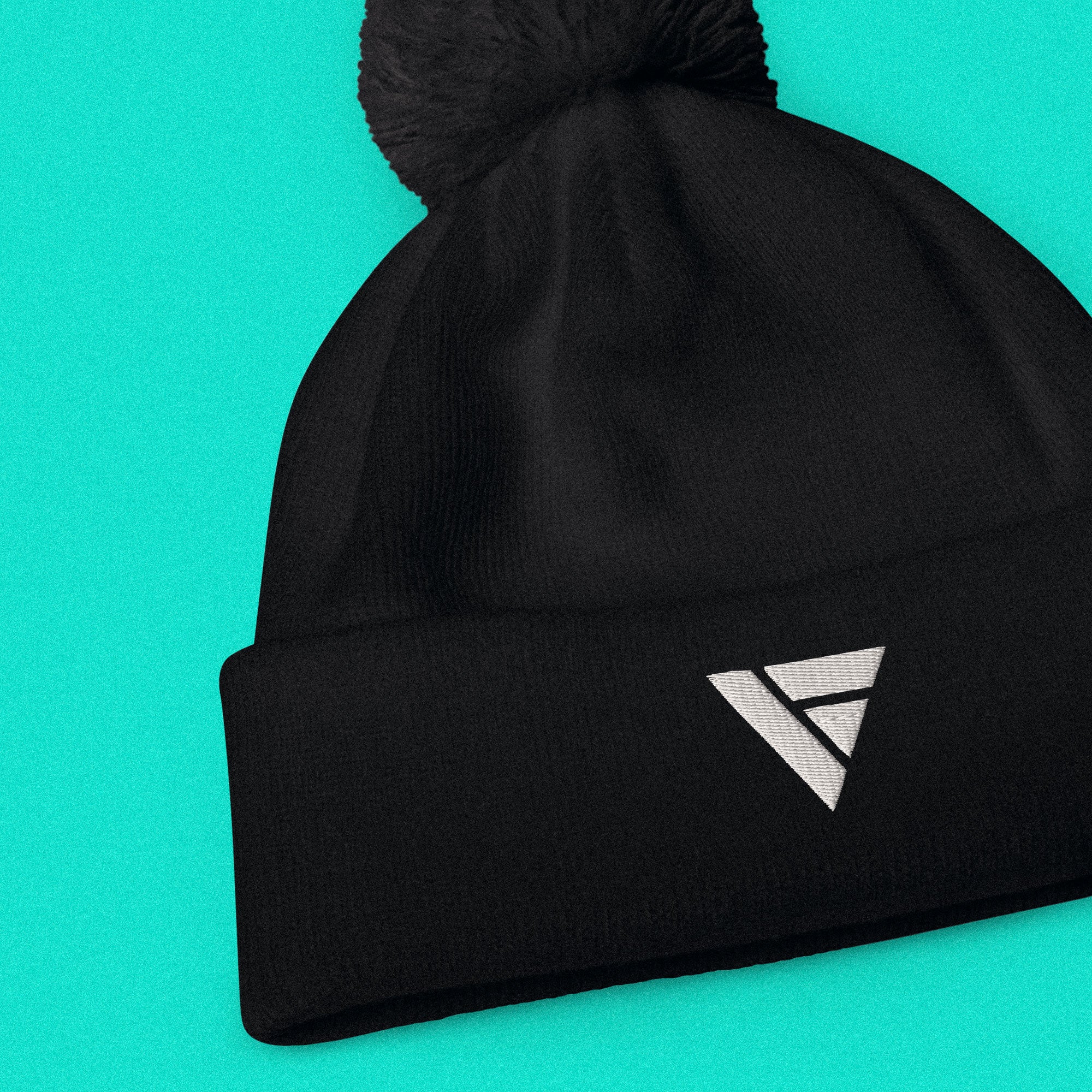 Beanie Pom Pom – Black