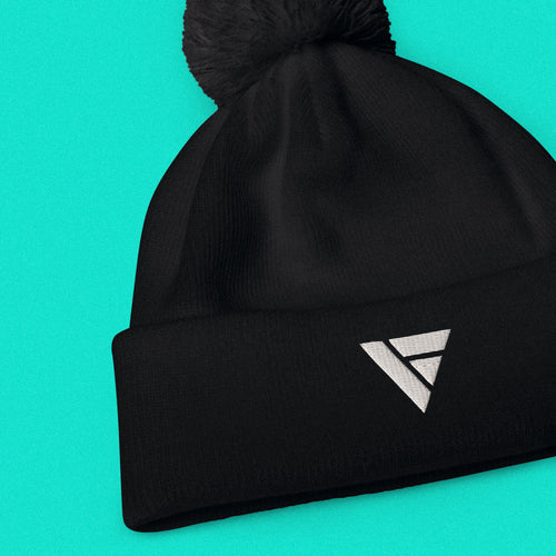 Beanie Pom Pom – Black