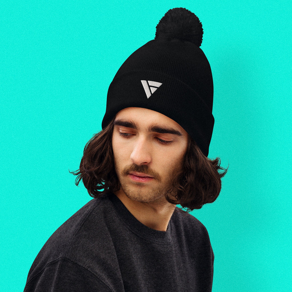 Beanie Pom Pom – Black