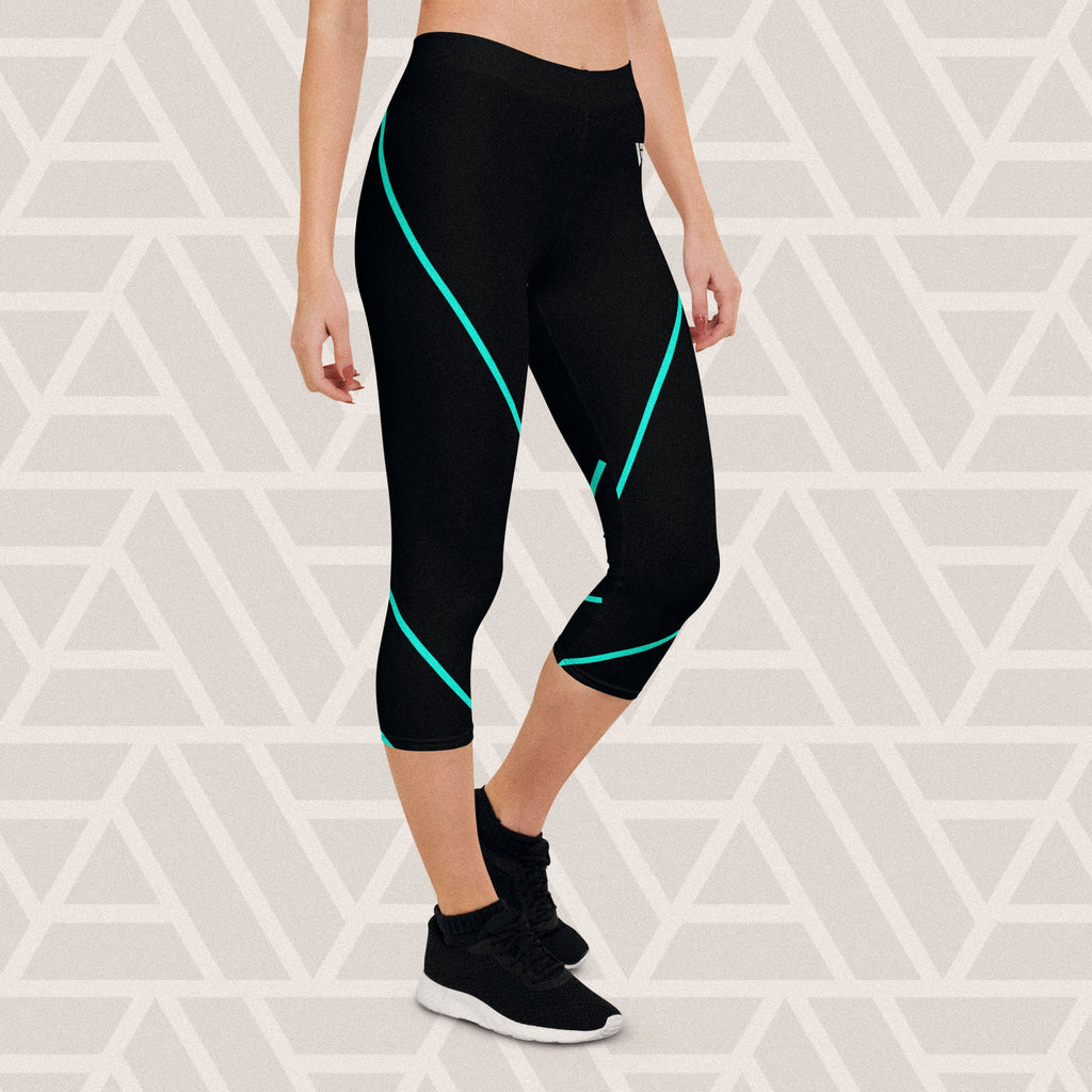 Capri Striped Leggings