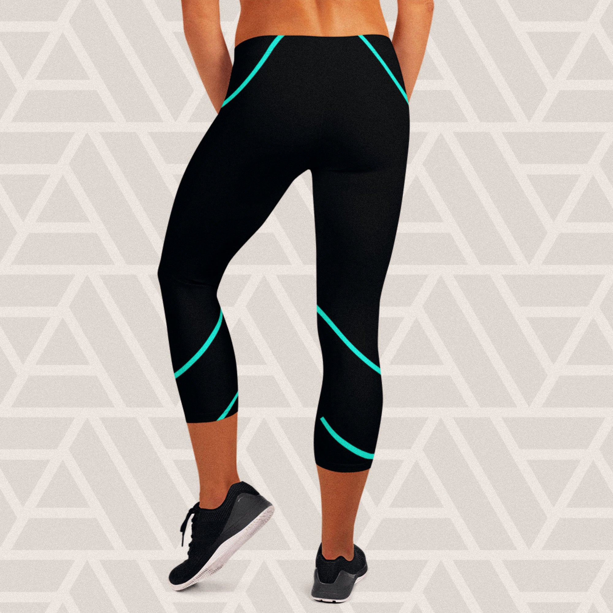 Capri Striped Leggings