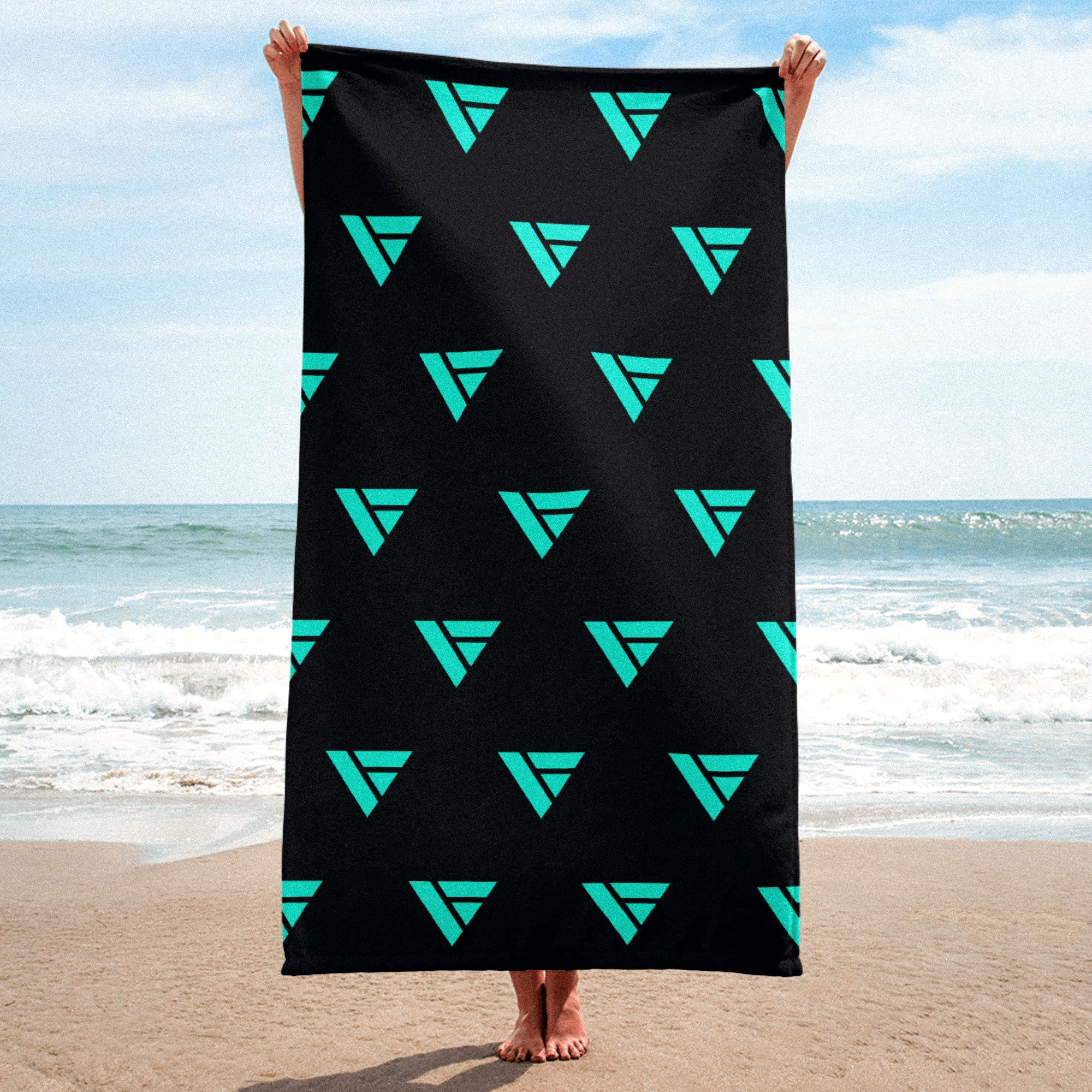 Colour Logo Pattern Towel