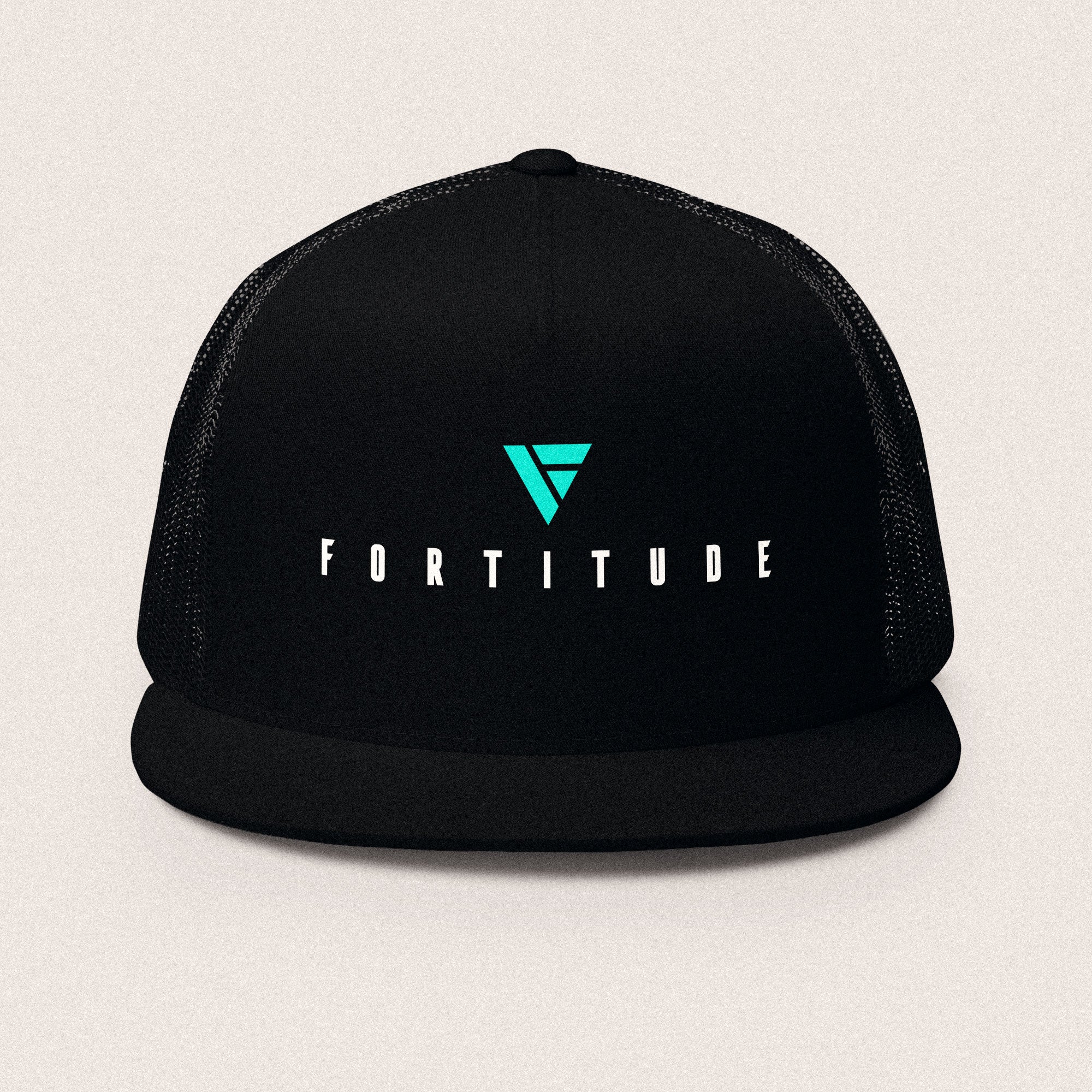 Trucker Cap - Black/ Black/White