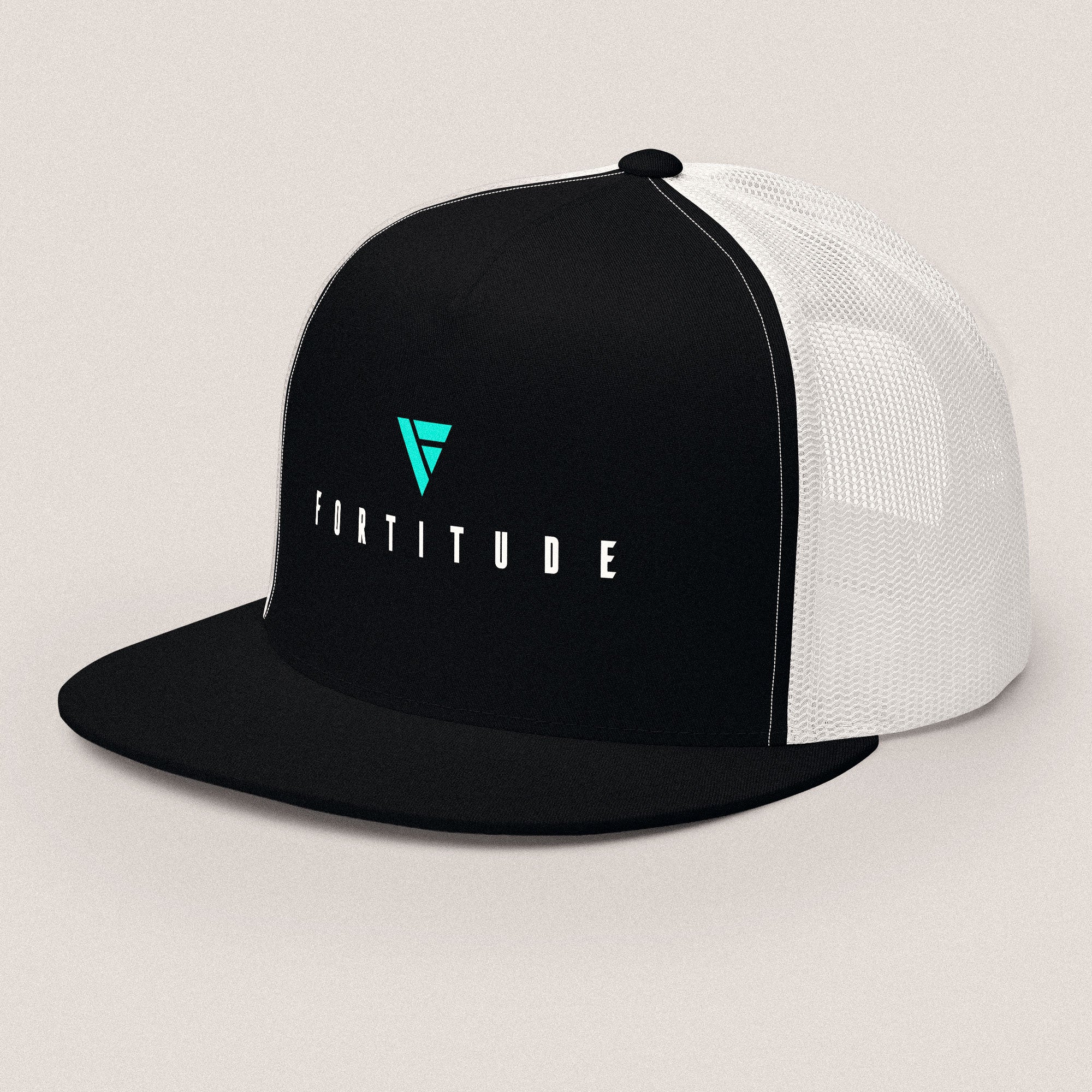 Trucker Cap - Black/ Black/White